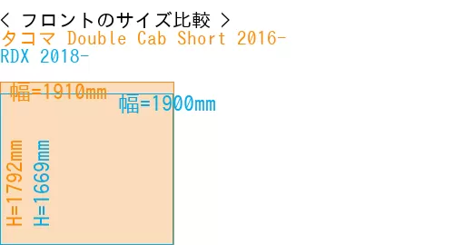 #タコマ Double Cab Short 2016- + RDX 2018-